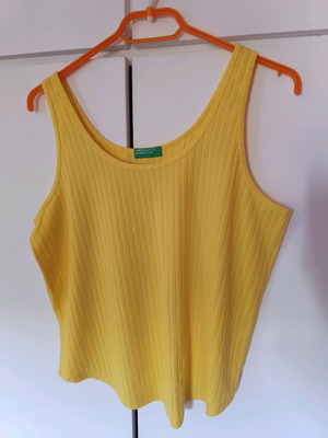 Benetton women's blouse L used, yellow