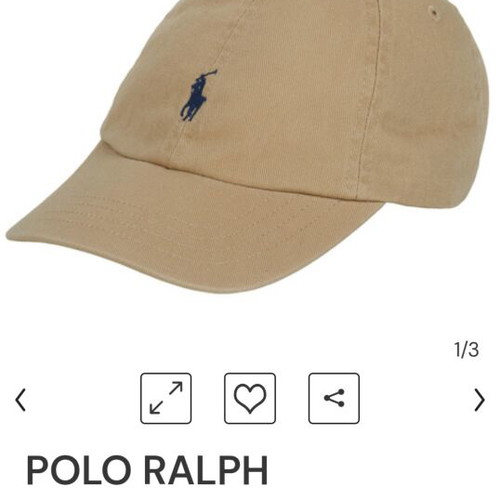 Παιδικό καπέλο τζόκεϊ Polo Ralph Lauren μπεζ/χακί σαν καινούργιο, νούμερο 2-4 ετών