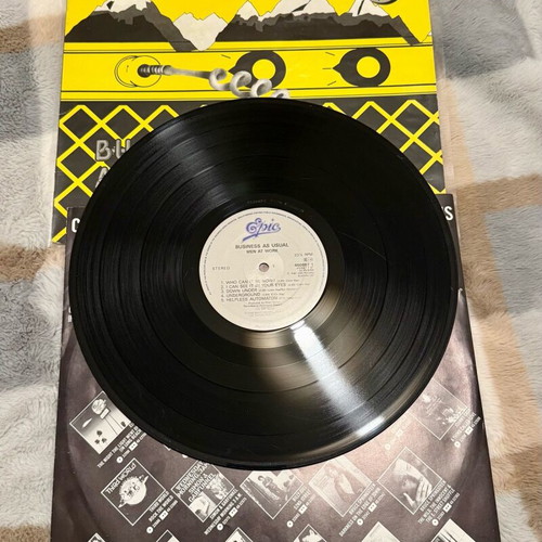 Men At Work Business As Usual LP vinyl record like new