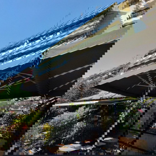 Επαγγελματική ομπρέλα τηλεσκοπική μεταχειρισμένη 3,5μχ3,5μ με πανί dickson7330