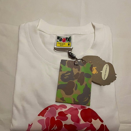Aape By A Bathing Ape® T-Shirt Pink Camo Ape Head, size M, new
