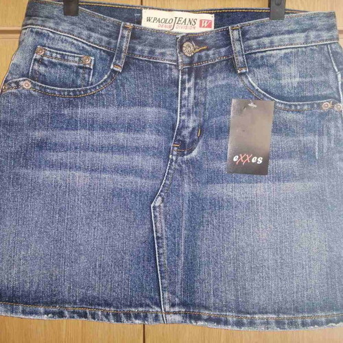 Denim mini skirt new, size S, blue