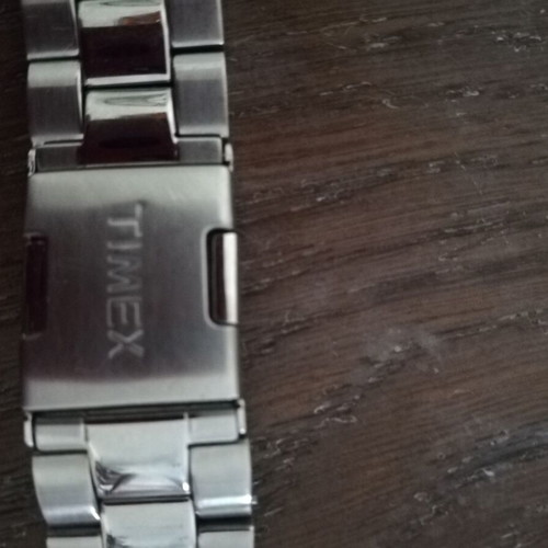 Timex T2N505 men's wristwatch used non-working with metal bracelet