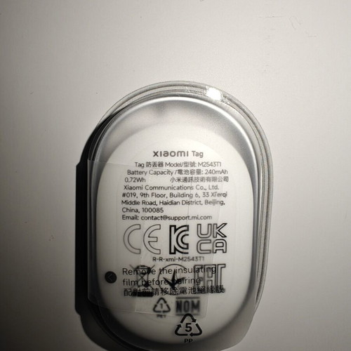 Xiaomi Tag white compatible with Apple Find My and Google Find Hub new
