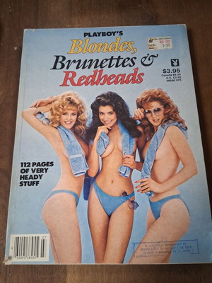Playboy's Blondes Brunettes Redheads magazine 1985 used