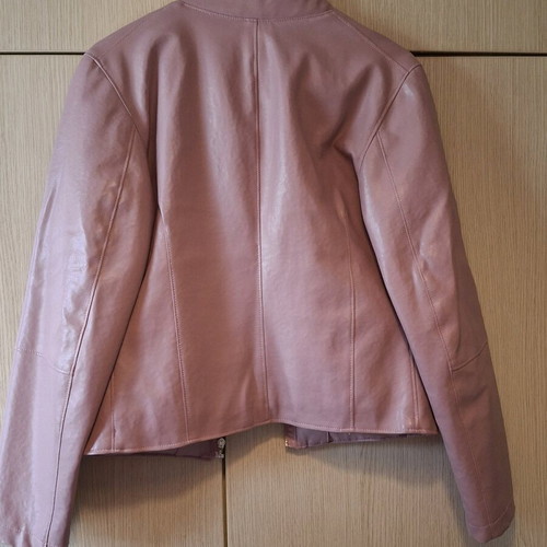 Tresor leather jacket pink like new, size M