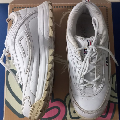Fila athletic shoes used, size 38, white