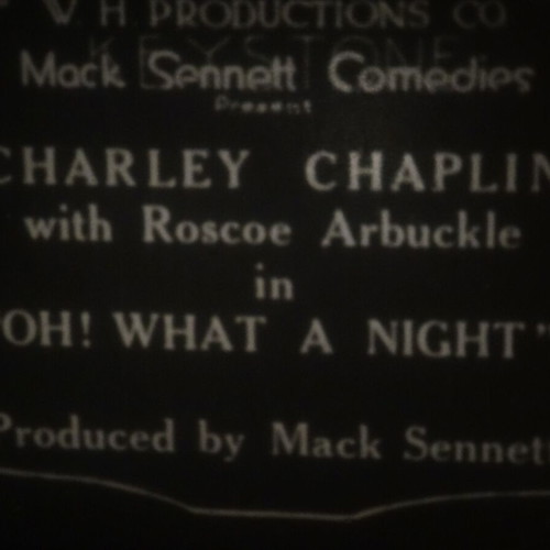 "Oh! What a Night" Standard 8mm Silent Film 200ft 1914 Used, Charlie Chaplin