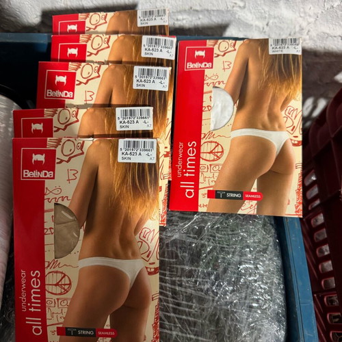 Belinda string underwear pack of 6 size L, new