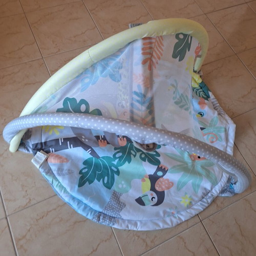 Kikkaboo baby gym activity mat with one hanging toy, jungle theme