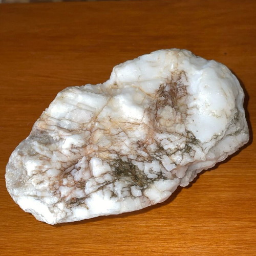 Large natural quartz piece new with crystal veins