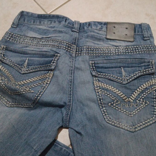 Men's jeans used, size S, blue