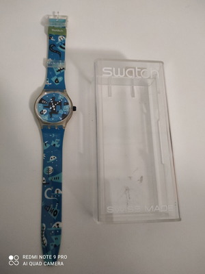 Swatch Vintage 1995 Swiss Musical Faces Running Man Unisex ρολόι σαν καινούργιο