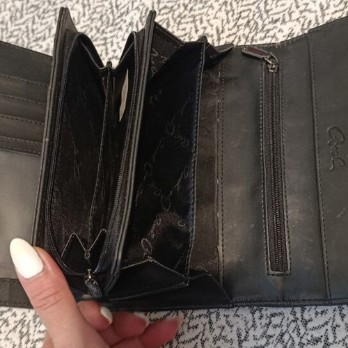 Axel large women's wallet, black