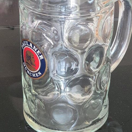 Paulaner Munchen beer glass collectible one liter like new