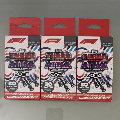 Topps Turbo Attax 2024 trading card blister, πακέτο 3