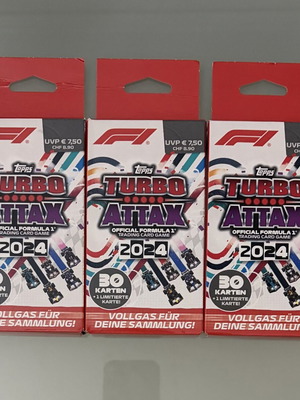 Topps Turbo Attax 2024 trading card blister, πακέτο 3