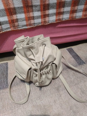 Beige backpack bag like new