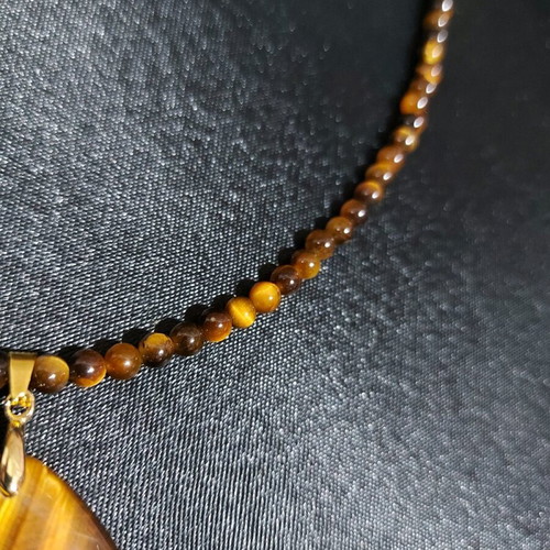 Handmade necklace tiger's eye new