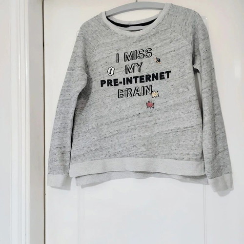 Bershka oversized sweatshirt S grey