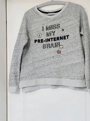 Bershka oversized sweatshirt S grey