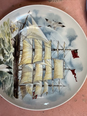 Sailing ship plate Ionia like new