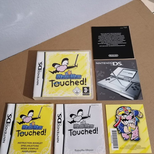 Wario Ware Touched empty case with manuals for Nintendo DS