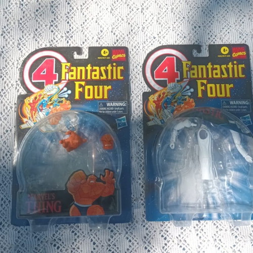4 Fantastic Four action figures used