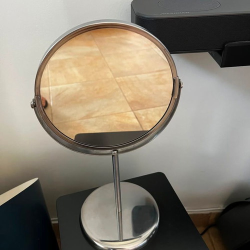 IKEA TRENSUM double-sided tabletop mirror like new, stainless steel