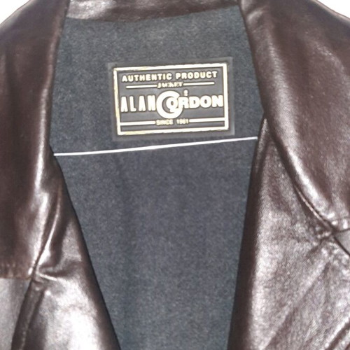 Leather jacket Alan Gordon size L-XL like new, brown