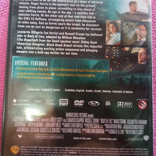 Body of Lies DVD like new, action adventure, subbed