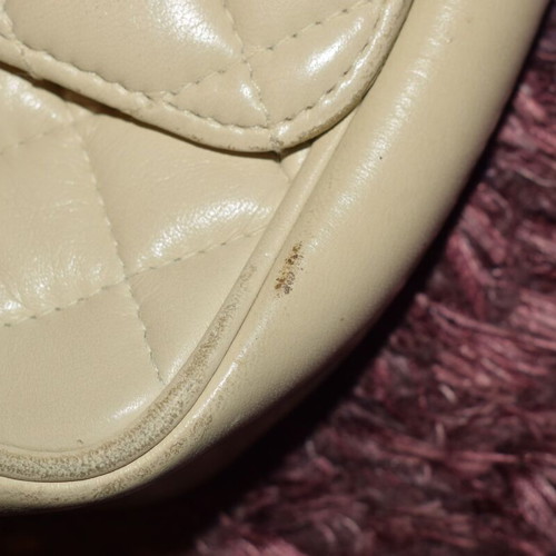 Givenchy leather shoulder bag used, beige