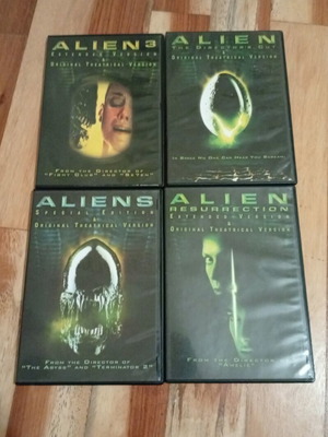 Alien DVD movies used, pack of 4, with subtitles