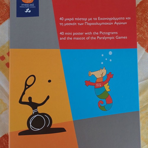 Athens 2004 Paralympic Games Folder with 40 Mini Posters New