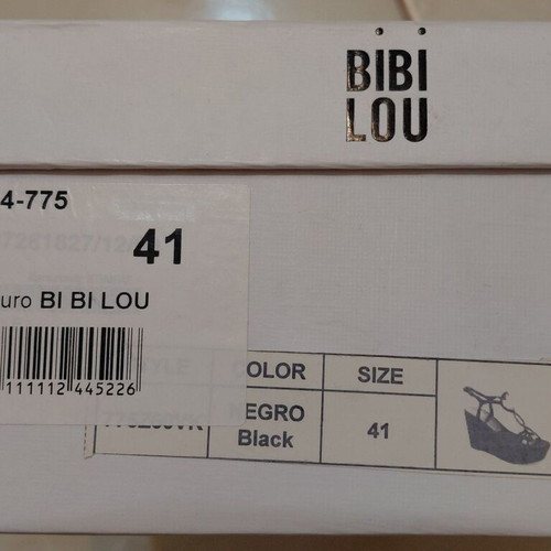 Bibi Lou black platform sandals size 41 like new