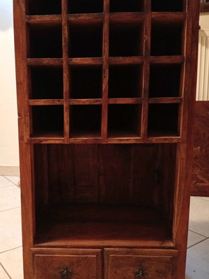 Rustic wine rack 16 slots used