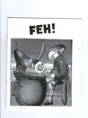 Feh! magazine used with surreal black and white cover art