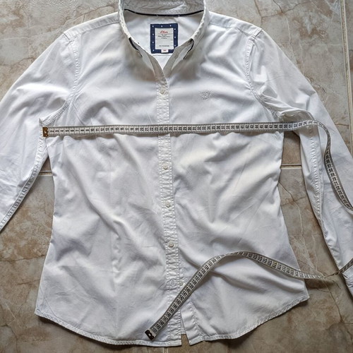 S.Oliver women's shirt new, white and blue, sizes M and L