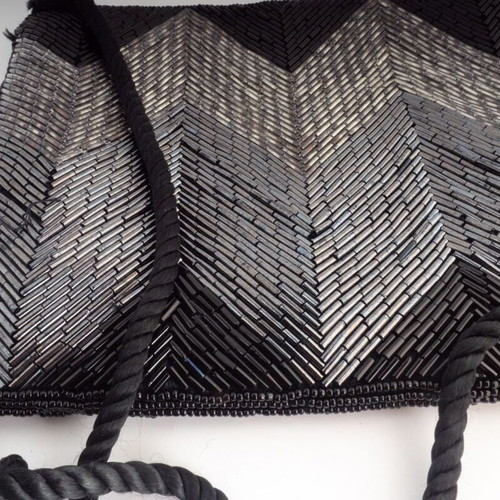 Vintage Beaded Evening Shoulder Bag μεταχειρισμένη