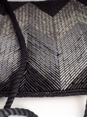 Vintage Beaded Evening Shoulder Bag μεταχειρισμένη