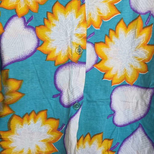 Caribou women's shirt like new, turquoise and orange