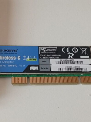Linksys Wireless-G PCI Adapter 2.4GHz like new