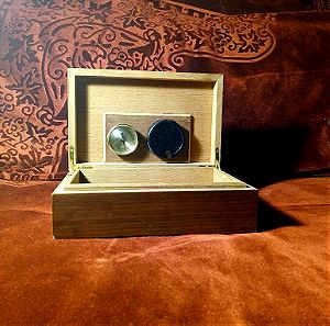 Cuban Cigar Cedar Wood Humidor with Humidifier and Hygrometer, Gift for Men Cigar Box