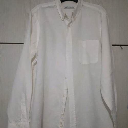 Linen men's white shirt M&S size XL like new