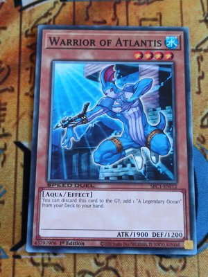 Warrior Of Atlantis κάρτα Yu-Gi-Oh! σαν καινούργιο