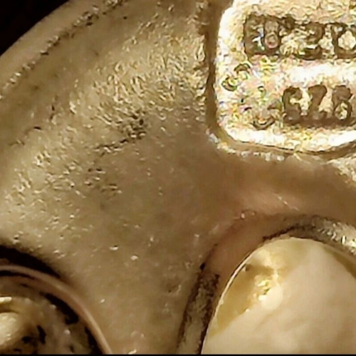 Vintage silver-gold women's bracelet, ancient Greek style