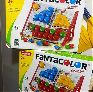 2 Παιχνίδια Κατασκευών Fantacolor Junior Basic για Παιδιά 2+ Ετών ολοκαινουργια και δυο ποτήρια δωρο