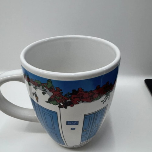 Santorini mug used commemorative