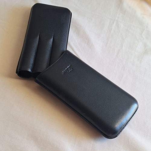 Zino Davidoff Black Leather Cigar Case XL-3