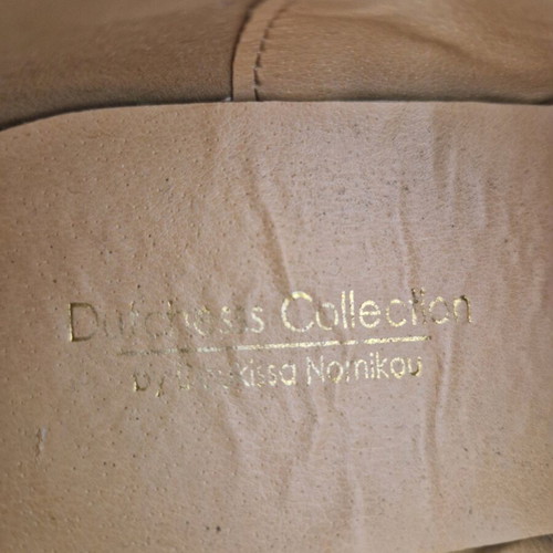 Oxford shoes used in gold color Duchess Collection by Doukissa Nomikou